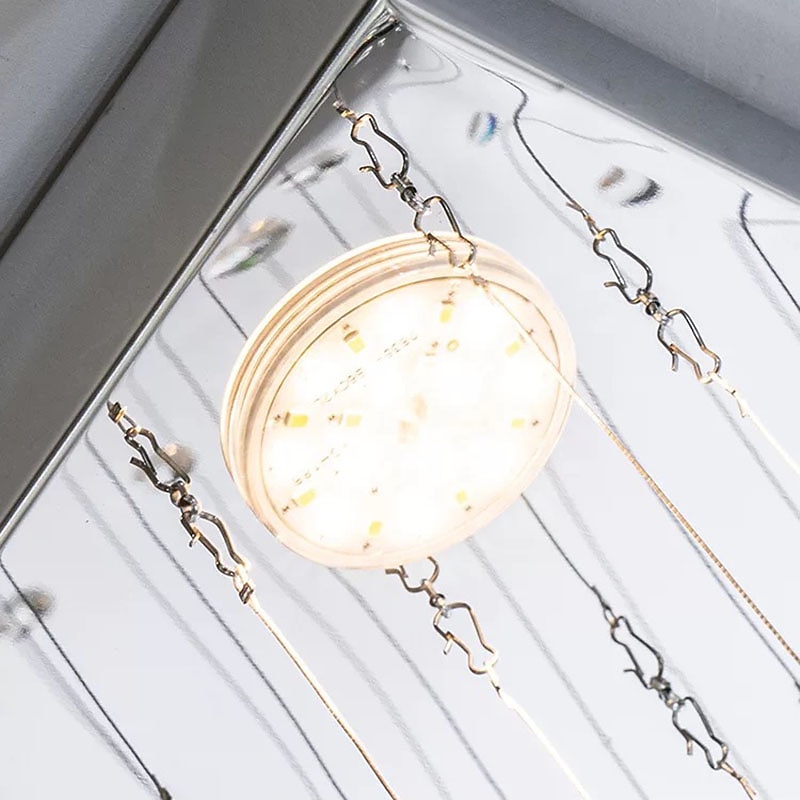 80 cm Pendant Lights LED Lantern Design Flush Mount Stainless Steel Electroplated Modern 220-240V3