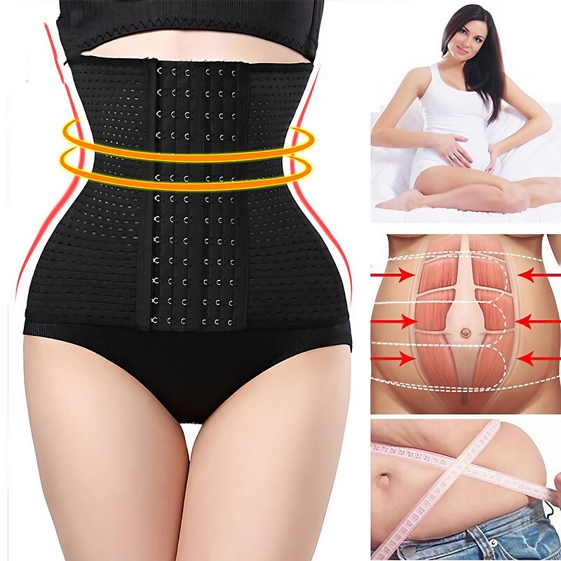 Waist Trainer Cincher Shapewear Women Corset Slimming Belt Belly Belt Binder Belly Sheath Modeling Harness Body Shaper 3 Breasted