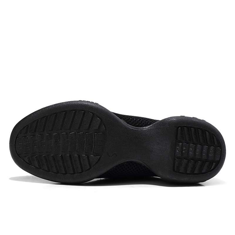 Women's Black Mesh Dance Sneakers with Lace-Up Design | Breathable Lightweight Jazz Shoes for Fitness, Dance Classes, and Zumba4