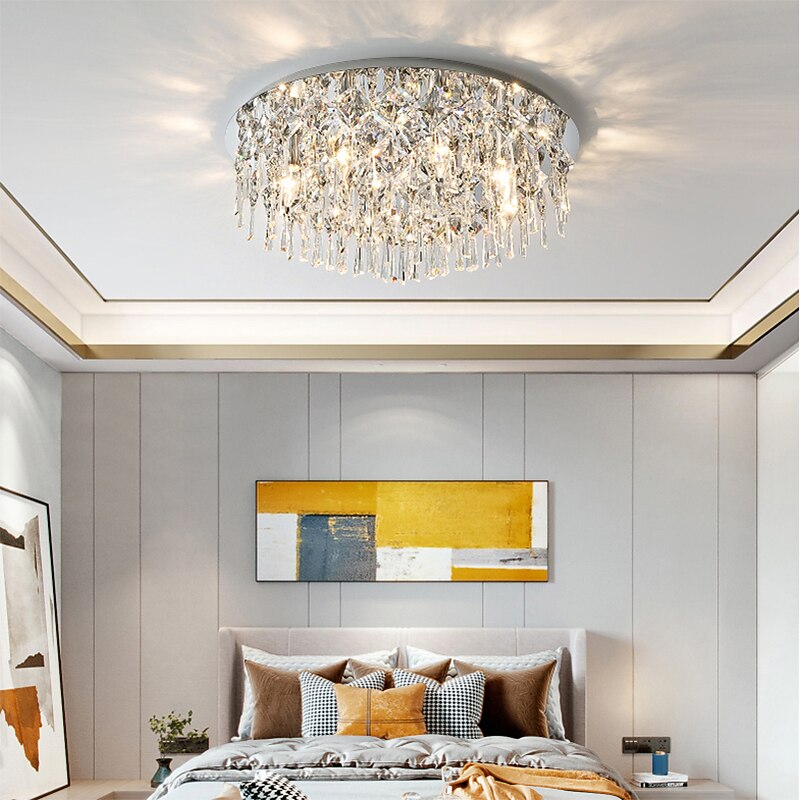 30 cm Unique Design Flush Mount Lights Metal Electroplated LED Nordic Style 220-240V2