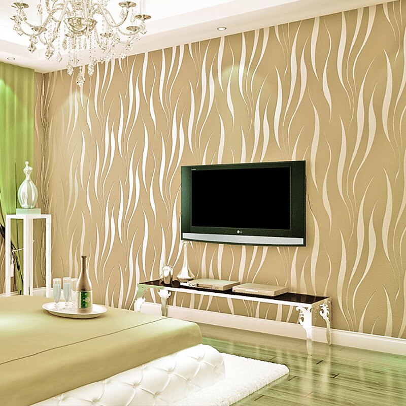 Cool Wallpapers Wall Mural Solid Color White Grey Gold Wallpaper Removable Background Wallpaper Non Woven for Home Decoration Waterproof Material Home Decor 53*950cm4