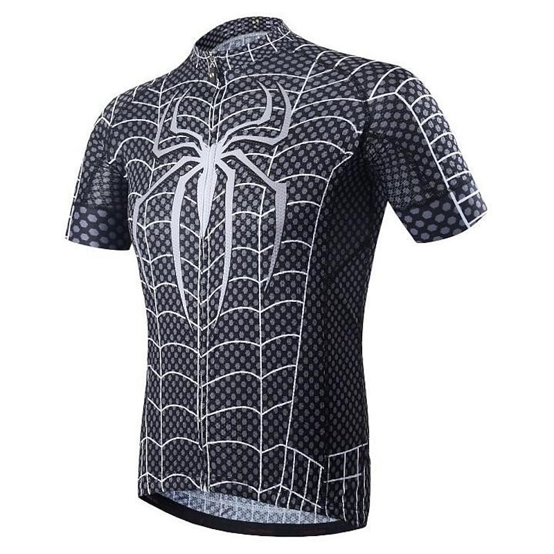 Men's Cycling Jersey Geometric Vintage Funny Short Sleeve Bike Tee Tshirt Jersey Top with 3 Rear Pockets Road Bike Cycling Cycling Quick Dry Comfortable Elastic Sports Black / Orange Black Red2