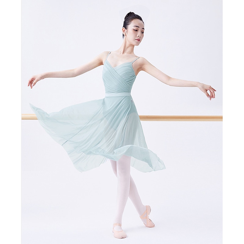 Ballet Skirts Tulle Women's Performance Training Sleeveless High Chinlon3