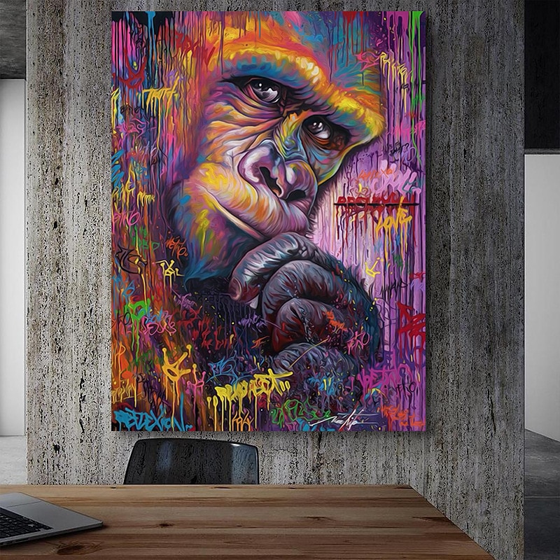 Wall Art Canvas Prints Animal City View Home Decoration Decor Rolled Canvas No Frame Unframed Unstretched