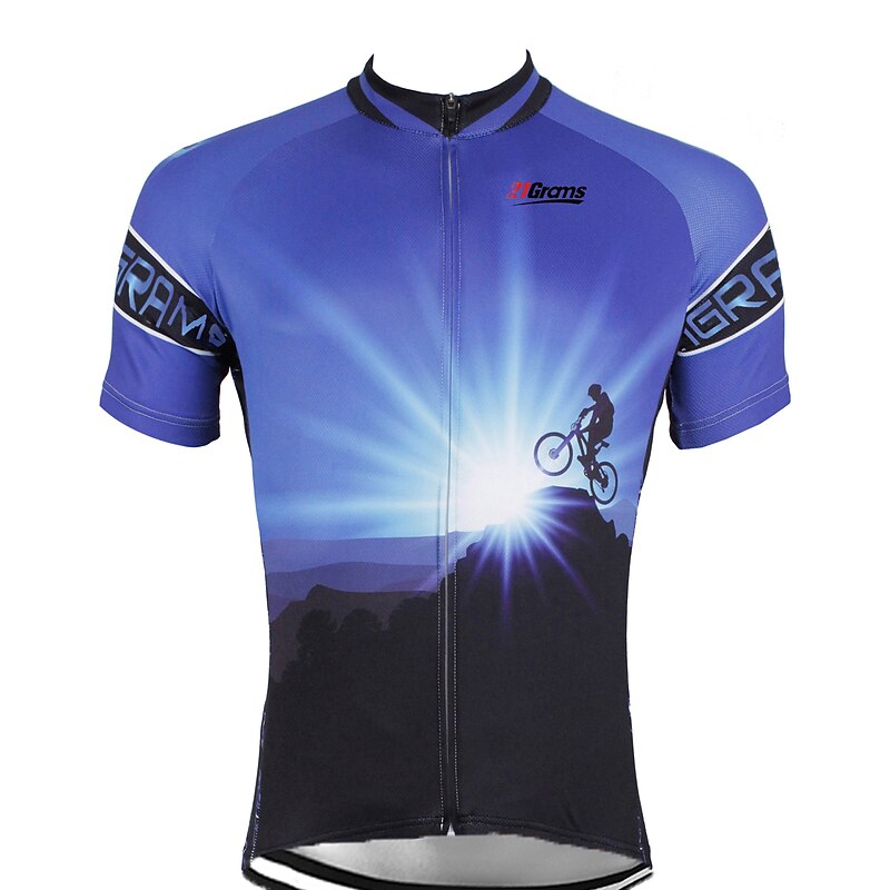 Men's Cycling Jersey Patterned Funny Short Sleeve Bike Jersey Top with 3 Rear Pockets Mountain Bike MTB Road Bike Cycling Quick Dry Reflective Strips Back Pocket Sweat-Wicking Sports Yellow Red Blue4