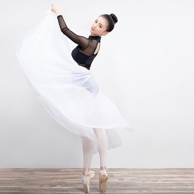 Breathable Ballet Skirts Solid Tulle Women's Training Performance High Tulle4