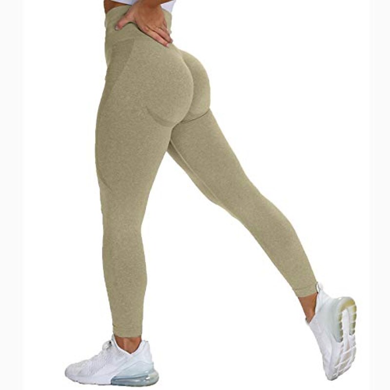 Women's Seamless Leggings Workout Yoga Fitness Gym Workout Tights Ruched Butt Lifting Stretchy Leggings High Stretch Squat-proof Activewear4