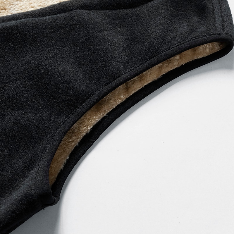 Men's Cashmere Vest Fleece Jacket Winter Wool Vest Male Cotton Padded Vests Warm Waistcoats Outerwear Top Grey 2 L 10