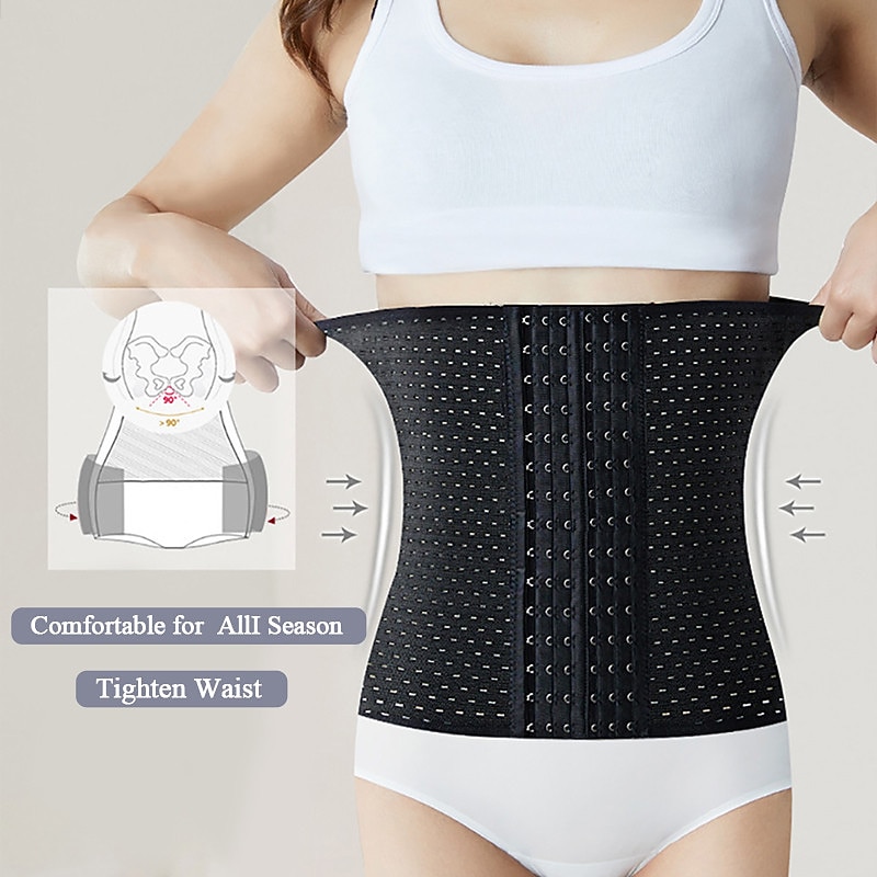 Waist Trainer Cincher Shapewear Women Corset Slimming Belt Belly Belt Binder Belly Sheath Modeling Harness Body Shaper 3 Breasted3