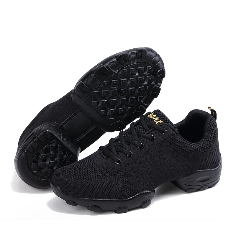 Men's Breathable Mesh Dance Sneakers - Lightweight Lace-Up Jazz Shoes with Cushioned Sole for Comfort and Flexibility3