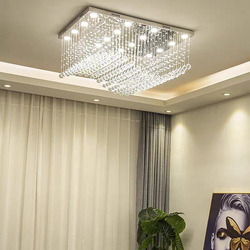80 cm Pendant Lights LED Lantern Design Flush Mount Stainless Steel Electroplated Modern 220-240V