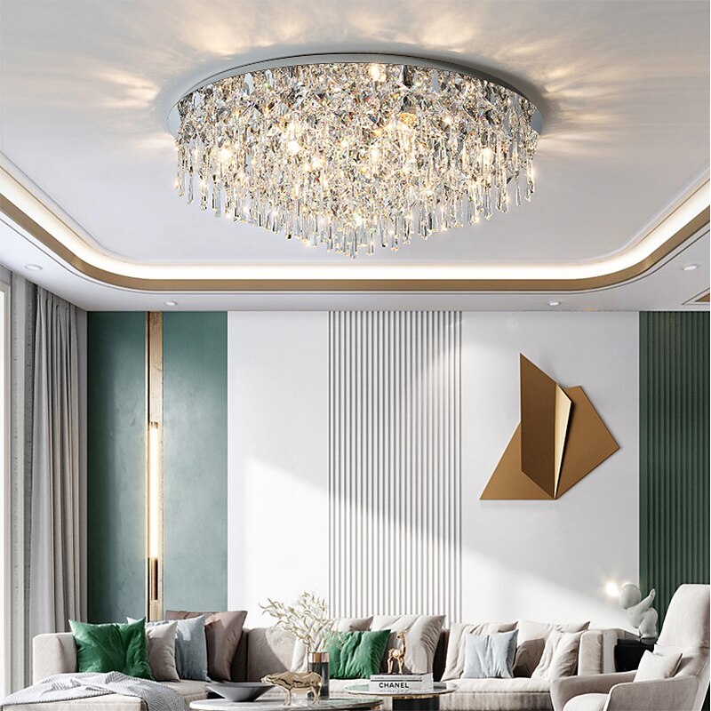 30 cm Unique Design Flush Mount Lights Metal Electroplated LED Nordic Style 220-240V3