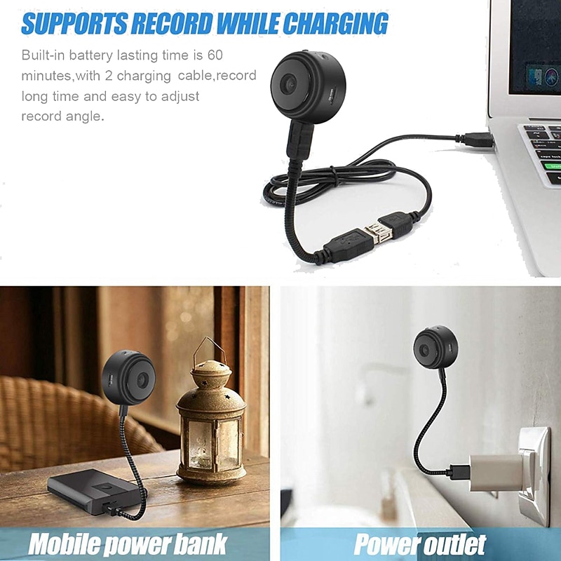 Mini Wi-Fi Camera IP Network Surveillance Cam 1080P HD Wireless Nanny Cam With Night Vision Motion Detection Portable Video Recorder Covert Security Camera4