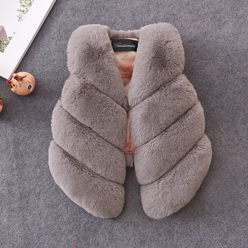 Girls' 3D Plain Vest Sleeveless Winter Active Cute Kids 2-8 Years Regular Fit4