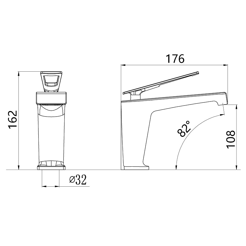 Bathroom Faucet Farmhouse Single Handle Lavatory Basin Vanity Sink Faucet Chrome/Black/Grey/Gold Available2