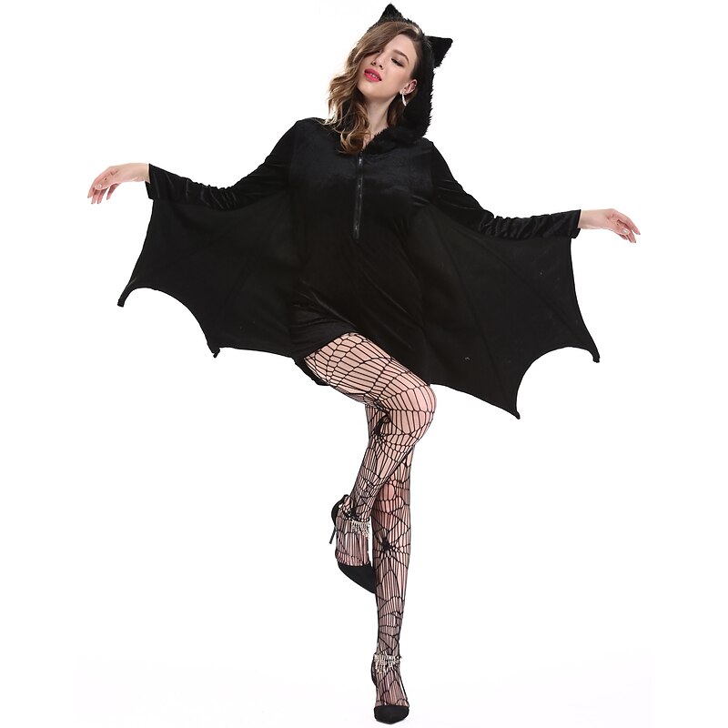 Bat Halloween Cosplay Costume Party Costume Masquerade Outfits Adults' Women's Masquerade Performance Party Halloween Easy Halloween Costumes Dress Up4