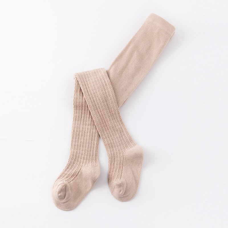 Kid's Girls' Tights Skin powder Black White Solid Color Elastic Waist Spring &  Fall Preppy Style 2-8 Years4