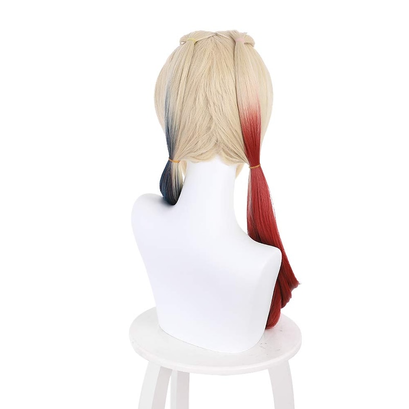 The Suicide Squad 2 Harley Quinn Cosplay  Wig Synthetic Hair Heat Resistant Role Play Hairs for  Christmas Carnival Party Halloween Wigs3