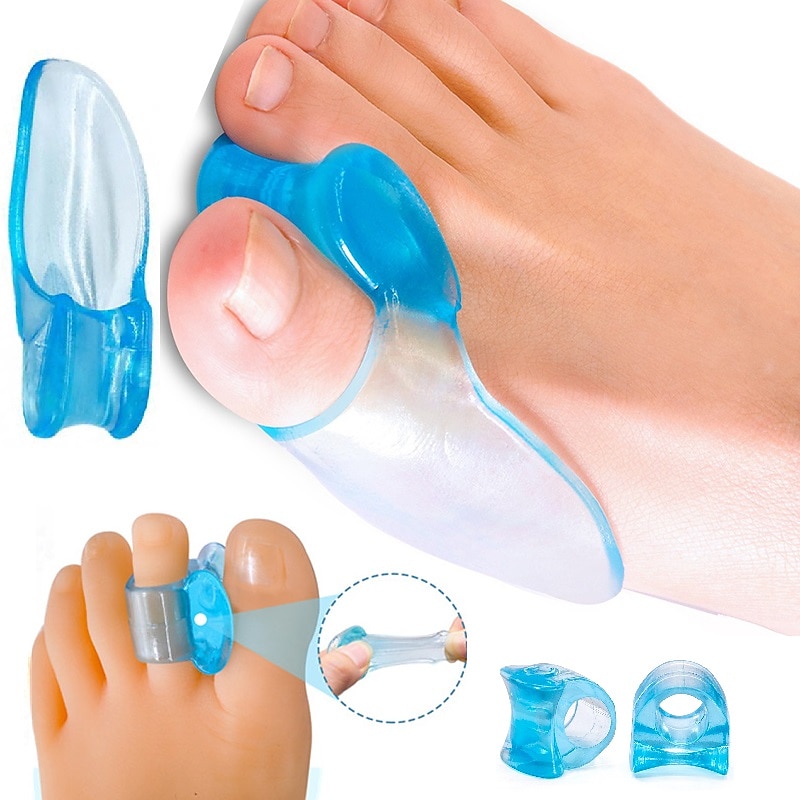 4 Pairs Big Toe Separator Bone Corrector Straightener Silicone Gel Foot Fingers Protector Bunion Adjuster Feet Massager 2025 - $13.99