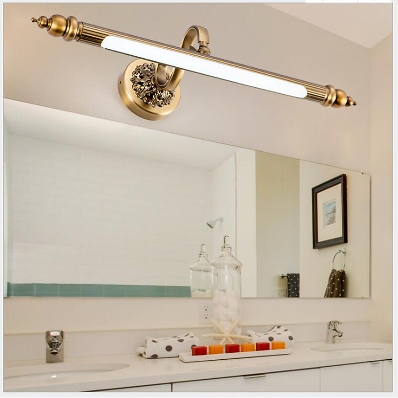 Lightinthebox LED Vanity Light Waterproof LED Modern Bathroom Lighting LED Wall Lamps Bedroom Bathroom Iron Wall Light IP65 220-240V 8/10/12 W3