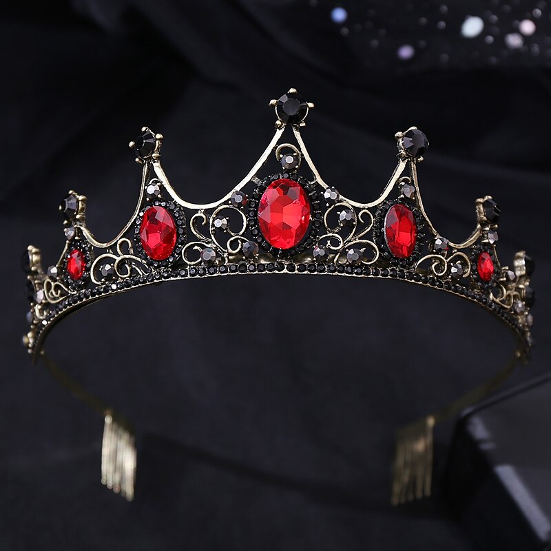 Jeweled Baroque Queen Crown - Rhinestone Platinum Jubilee  Crowns and Tiaras for Women, Costume Party Hair Accessories