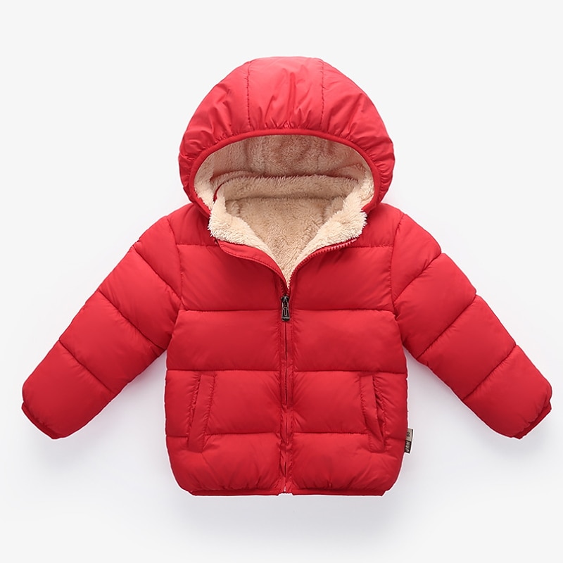 Unisex 3D Plain Coat Down Coat Puffer Jacket Long Sleeve Fall Winter Active Cool Kids 3-10 Years Regular Fit4