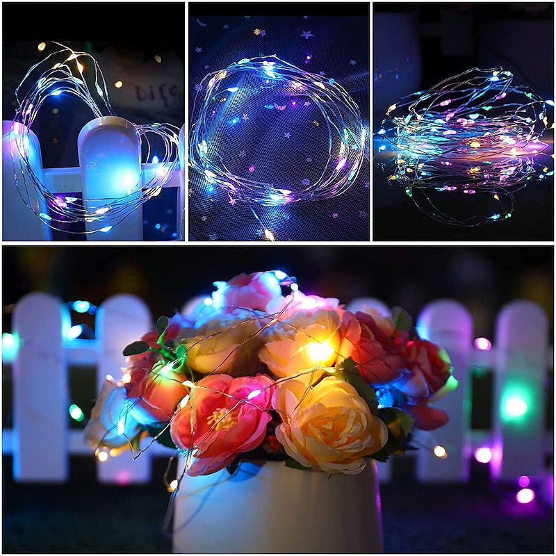 30 PCS 12PCS 6PCS Fairy Lights Battery Operated (Included) 600LED 240LED 120LED Mini String Lights Waterproof Copper Wire Firefly Starry Lights for Halloween Party Christmas Festivals Decorations3