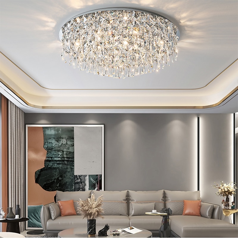 30 cm Unique Design Flush Mount Lights Metal Electroplated LED Nordic Style 220-240V4