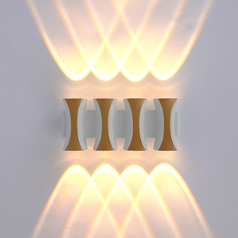 Lightinthebox Multi Head Column Waterproof Led Wall Lamp 4W 6W 8W Modern Outdoor Porch Lamp  Outdoor Wall Lamp 3000K Warm White 4000K Natural Light  Apply to Doorway Corridor Garage AC100-240V