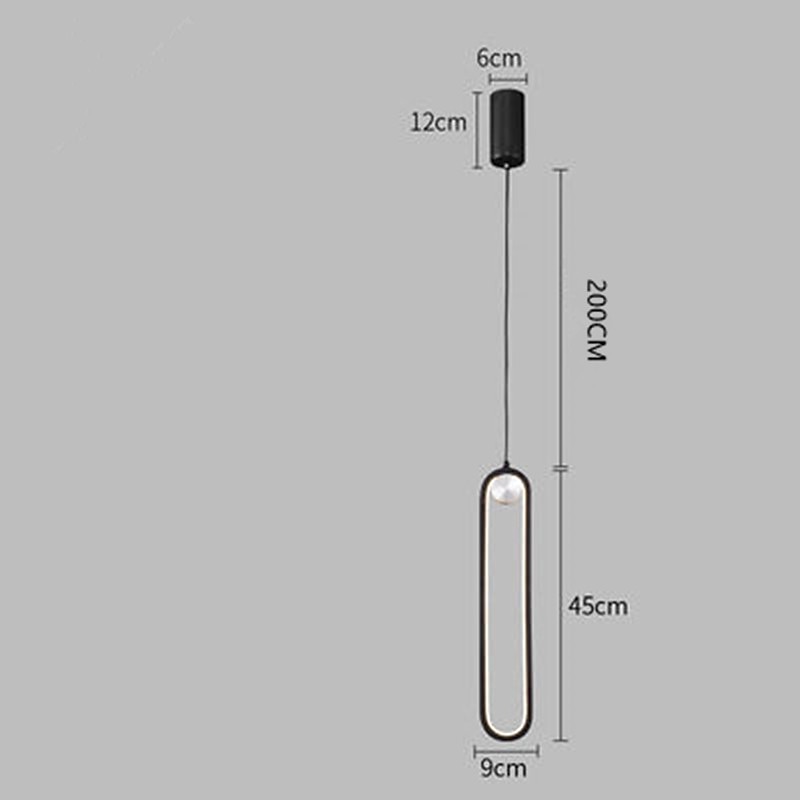 40cm LED Pendant Light Single Design Aluminium Alloy Formal Modern Style Stylish Painted Finishes Dining Room Bedroom Lights 110-240V4