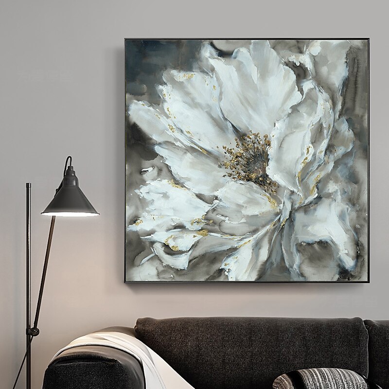 Oil Painting Hand Painted  Modern Abstract Flowers Wall Art Home Room Decoration Rolled Canvas No Frame Unstretched3