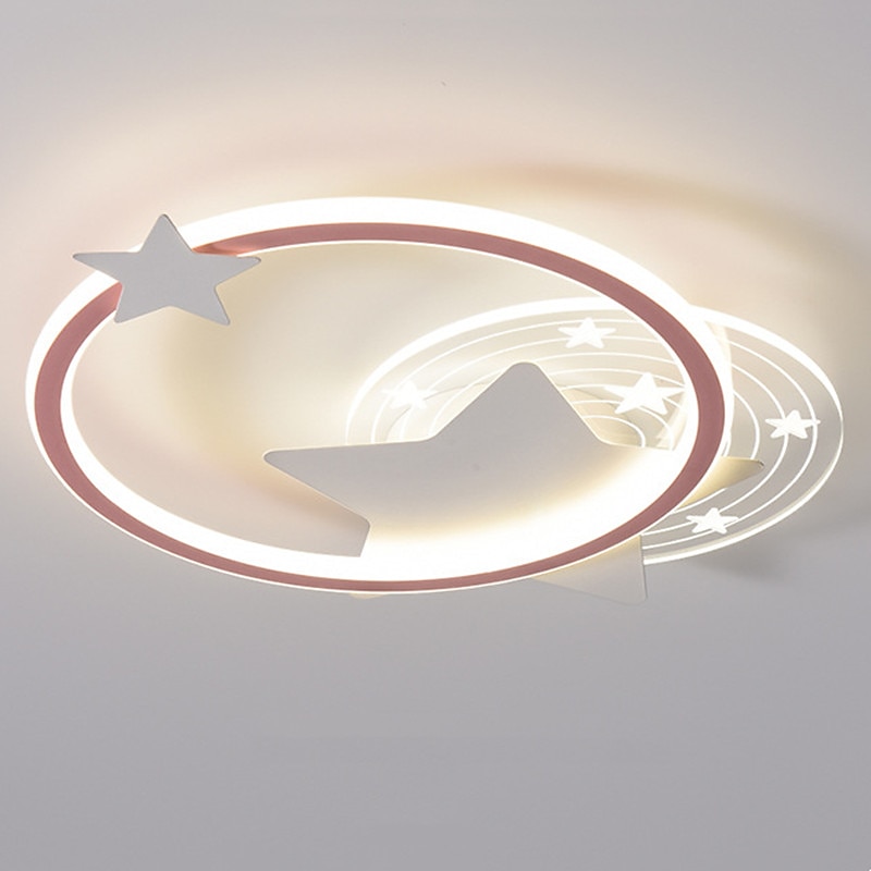 Round Star Ceiling Light Children's Room Lamp LED Bedroom Ceiling Lamp Nordic Living Room Lamp4
