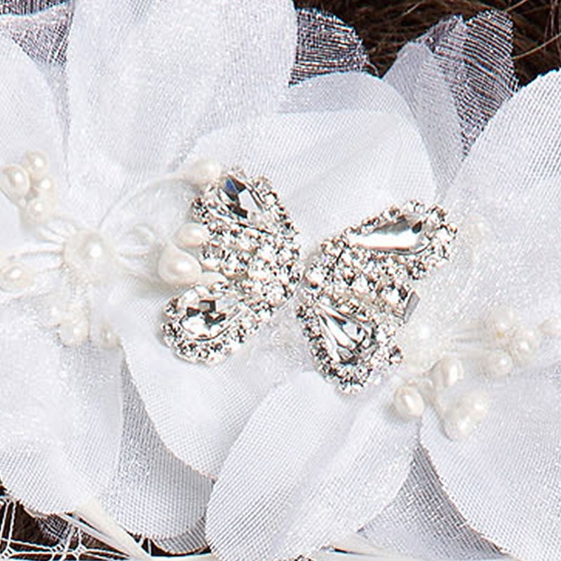 Net Blusher Veils / Wedding Fascinators / Headwear with Floral 1pc Special Occasion / Party / Evening / Party / Cocktail Headpiece4