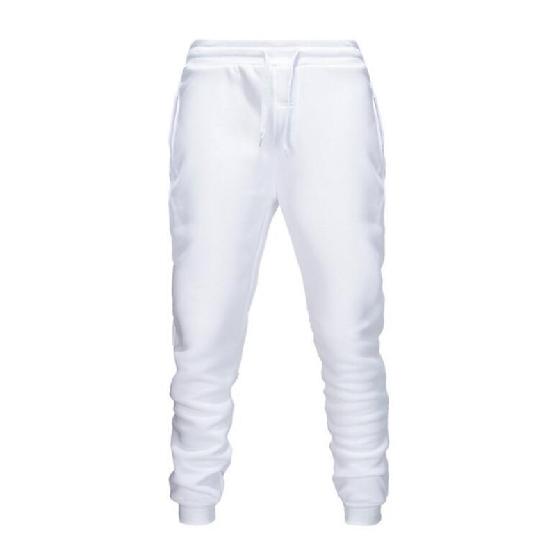 Men's Sweatpants Joggers Winter Pants Trousers Casual Pants Pocket Drawstring Elastic Waist Solid Color Comfort Warm Full Length Sports Outdoor Daily Fashion Streetwear Navy Black2