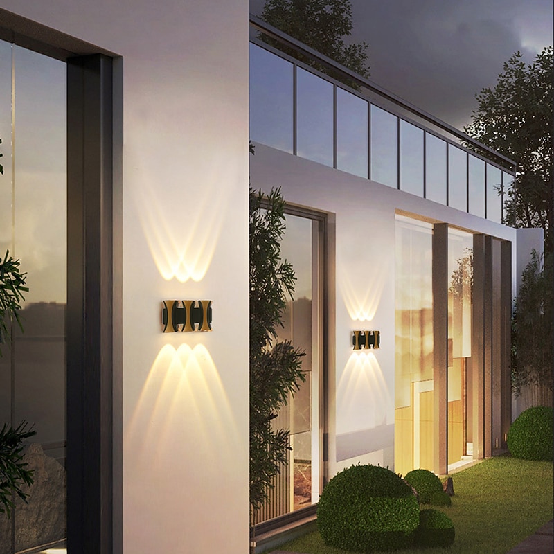 Lightinthebox Multi Head Column Waterproof Led Wall Lamp 4W 6W 8W Modern Outdoor Porch Lamp  Outdoor Wall Lamp 3000K Warm White 4000K Natural Light  Apply to Doorway Corridor Garage AC100-240V2