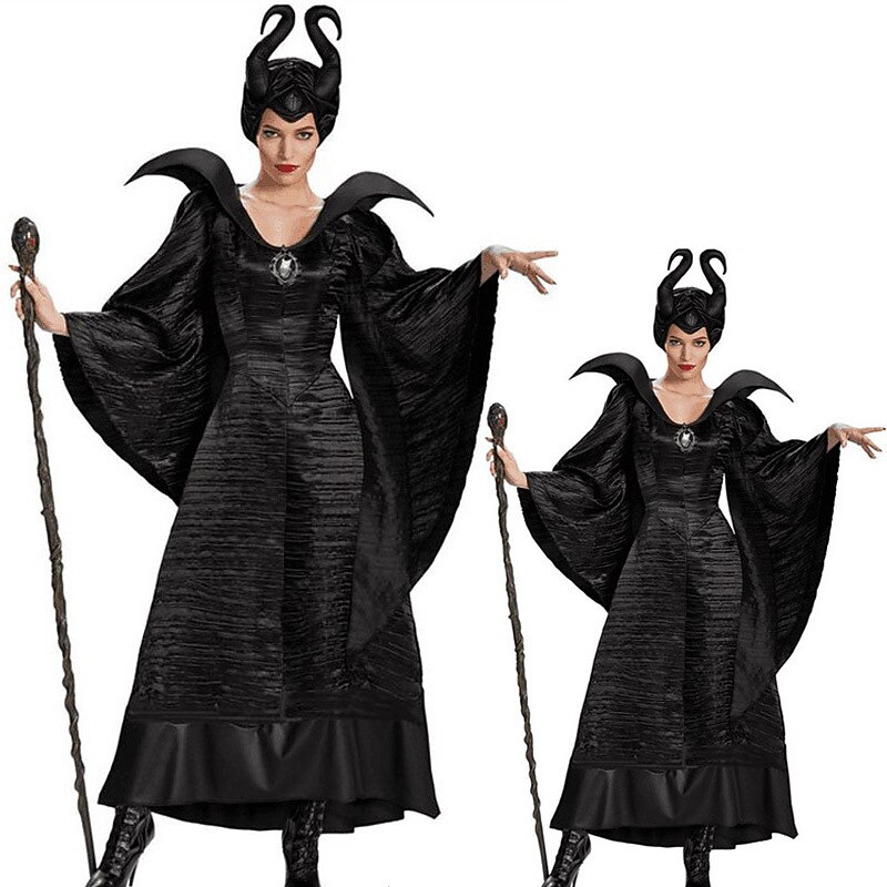 Maleficent Halloween Dress Cosplay Costume Halloween Props Cosplay Cosplay Adults' Women's Halloween Easy Halloween Costumes Dress Up2