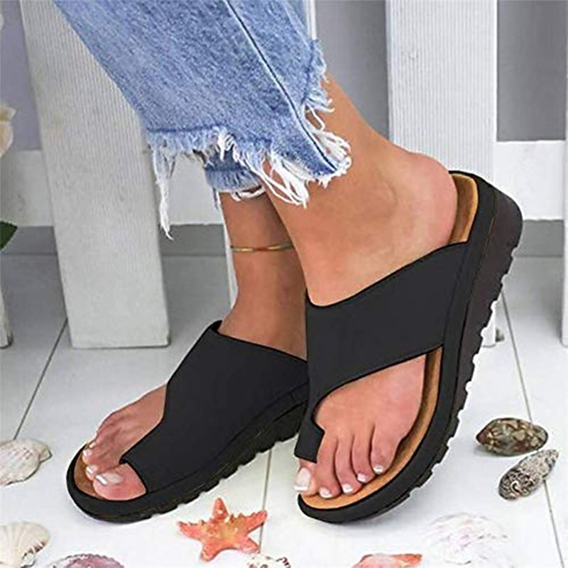 Women's Leopard Print Slide Sandals with Wedge Heel - Stylish and Comfortable for Summer Casual Wear4