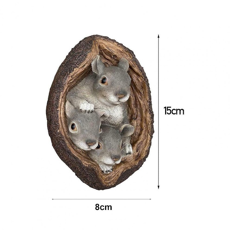 Squirrel Animal Figurine Miniatures Fairy Garden Ornaments Home Decoration Friends Gift Bonsai Decor2