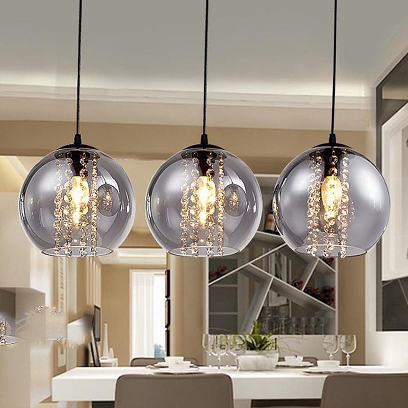 20 cm Globe Design Single Design Pendant Light LED Metal Vintage Style Globe Electroplated Painted Finishes Vintage Country 220-240V3