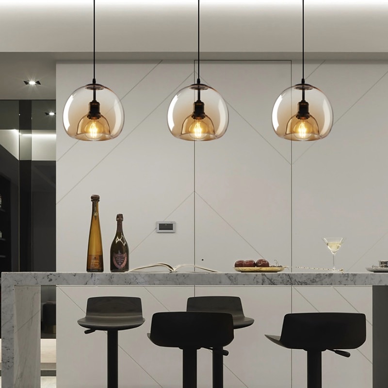 75/35 cm Globe Design Cluster Design Pendant Light LED Metal Vintage Style Globe Electroplated Painted Finishes Vintage Country 220-240V3