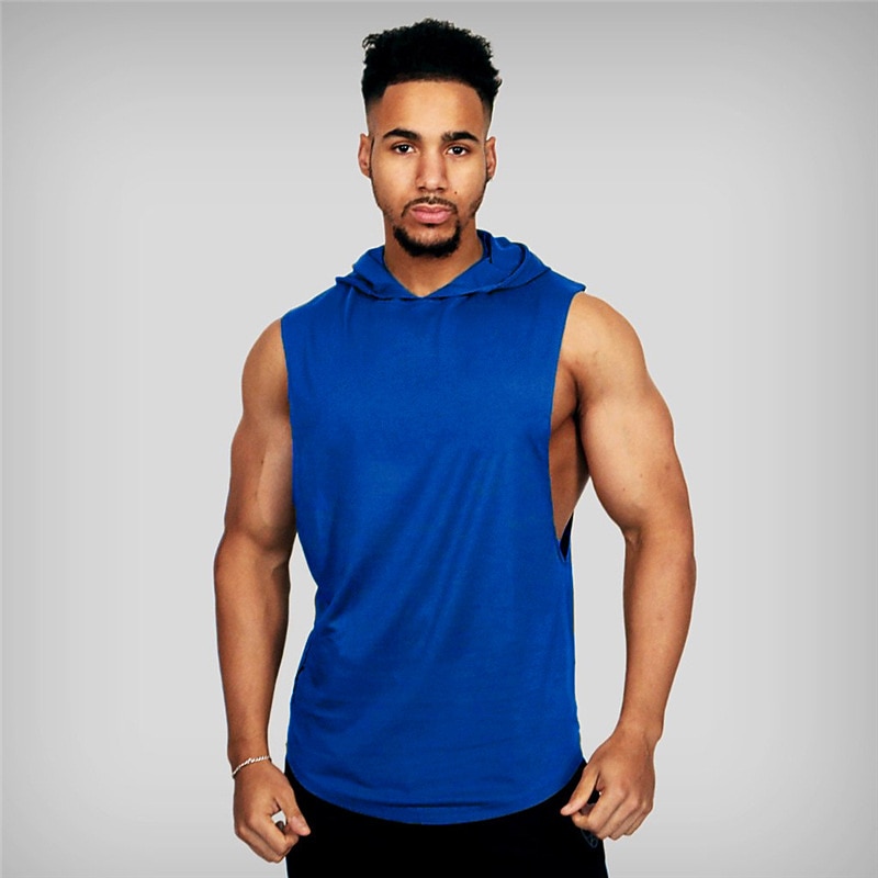 Men's Running Tank Top Workout Tank Cut Out Sleeveless Vest / Gilet Casual Athleisure Breathable Soft Quick Dry Fitness Gym Workout Running Sportswear Activewear Black White Red4