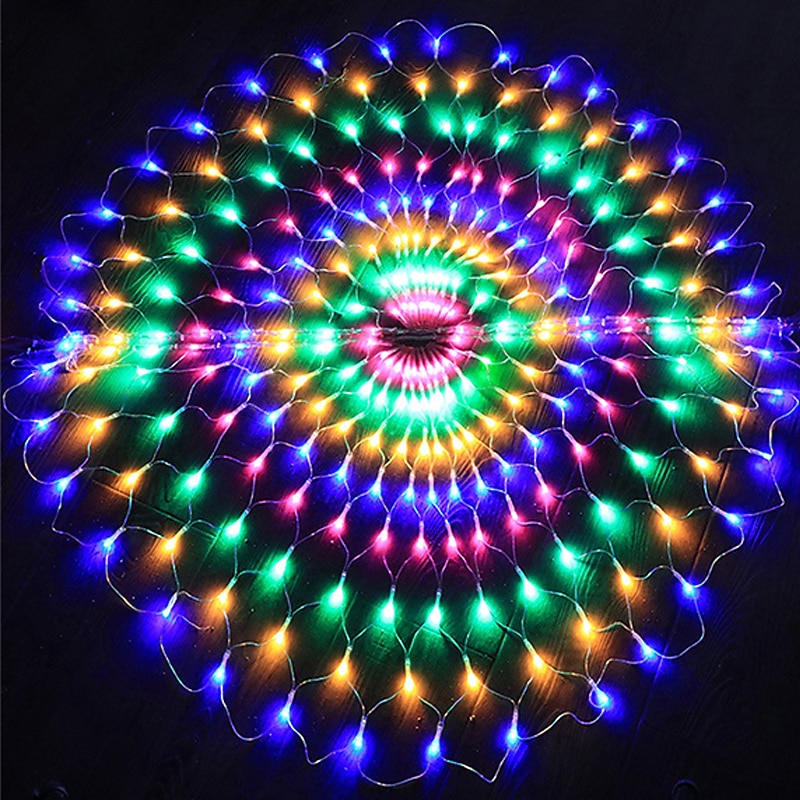 Elegant Wedding Party Reception 3.5M 3 Peacock Mesh Net LED String Lights - Colorful Outdoor Fairy Garland for New Year Party IP65 Waterproof AC110V-230V EU/US Plug2
