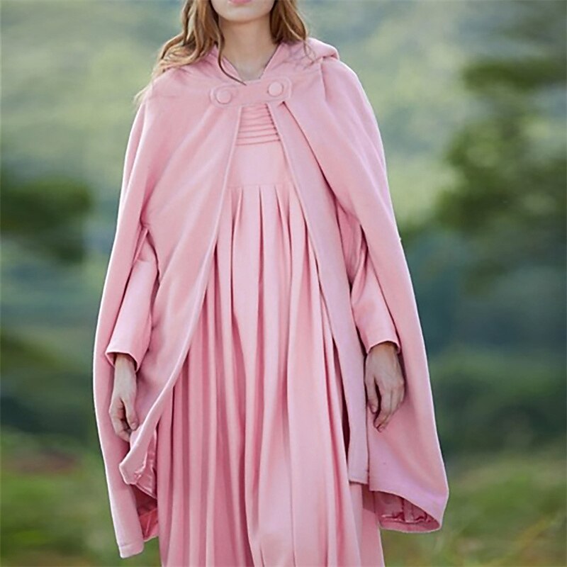 Women's Coat Cloak / Capes Hoodie Jacket Party Christmas Halloween Special Occasion Fall Winter Coat Windproof Warm Adorable Artistic / Retro Stylish Jacket Sleeveless Plain Oversize / Daily3