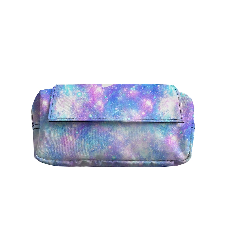 Kid's Unisex Pen Bag Pencil Cases Oxford Cloth Print Large Capacity Cat Black Pink Blue2