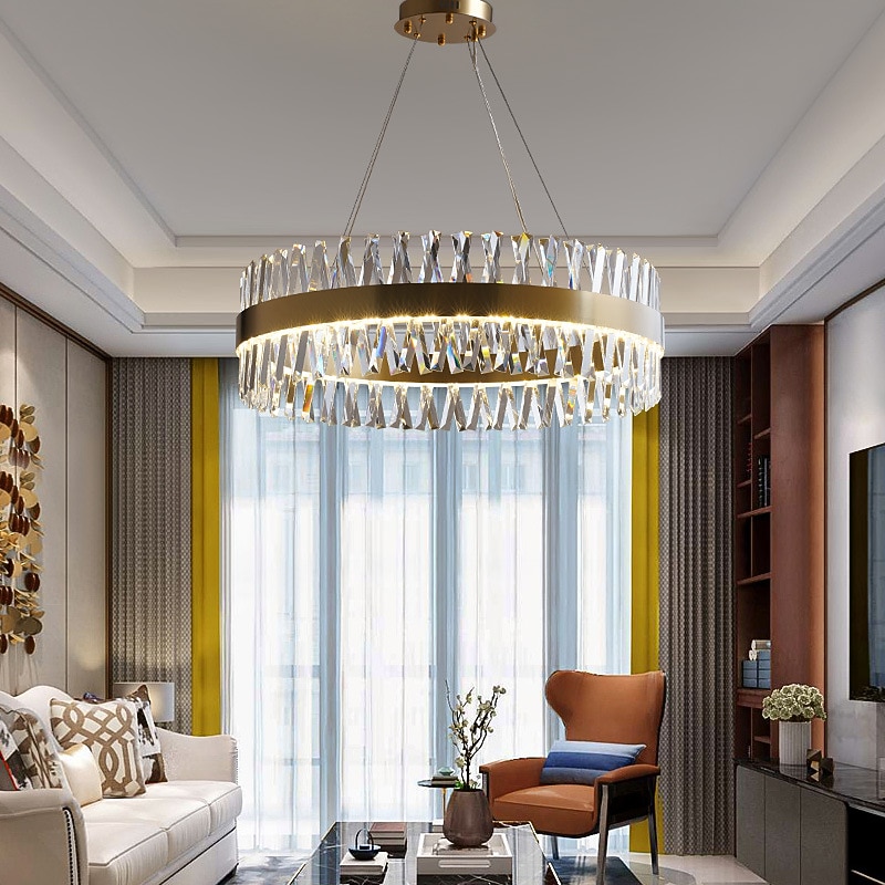 60 cm Pendant Light LED Lantern Design Chandelier Metal Electroplated Modern 220-240V