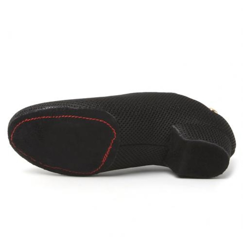 Women's Breathable Mesh Jazz Dance Shoes with Lace-Up Design and Comfortable Heeled Sole for Ballroom and Practice Sessions4