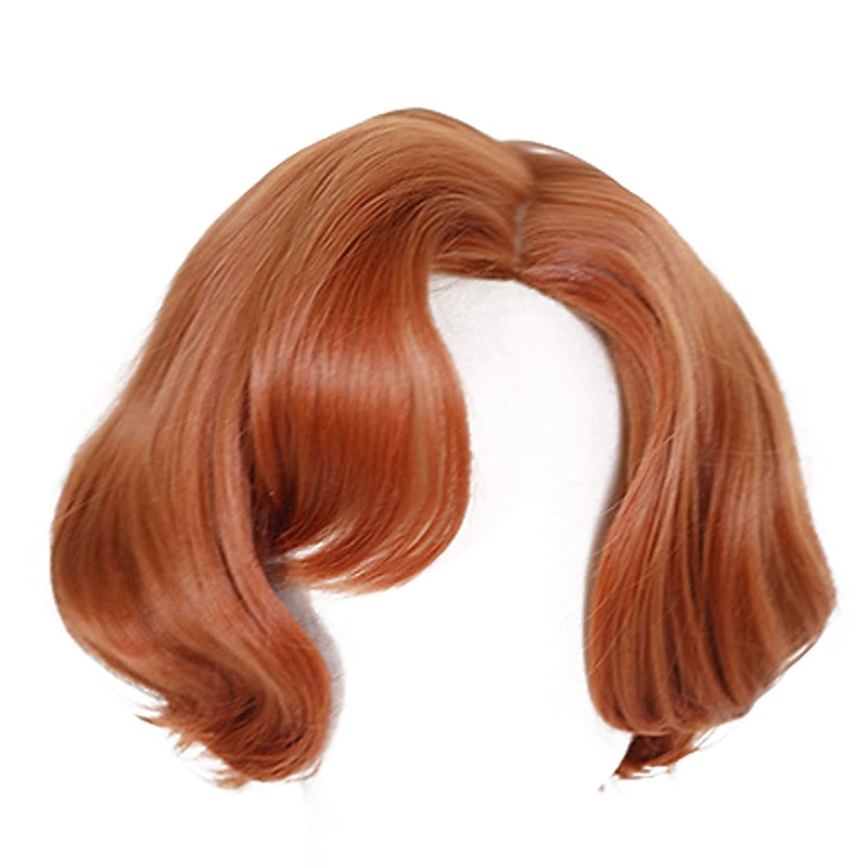 Beth Harmon Wig Queens Gambit Wig Short Brown Curly Wig Auburn Hair Ginger Orange Wavy Wig Blonde Hair Cosplay Wigs Halloween Wigs2