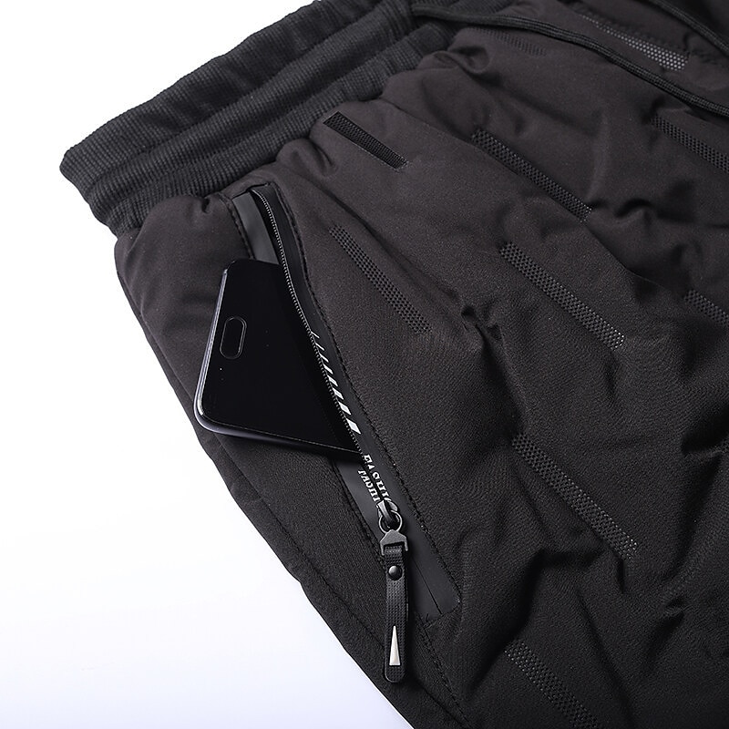 Men's Hiking Down Pants Fleece Lined Pants Work Pants Trousers Winter Outdoor Water Repellent Thermal Warm Windproof Wear Resistance Lightweight Bottoms Fishing Climbing Skiing Snowboard4