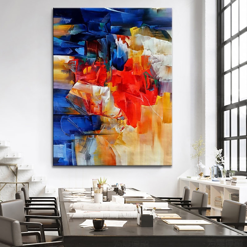 Oil Painting 100% Handmade Hand Painted Wall Art On Canvas Modern Abstract Brilliant Colors Home Decoration Decor Rolled Canvas No Frame Unstretched