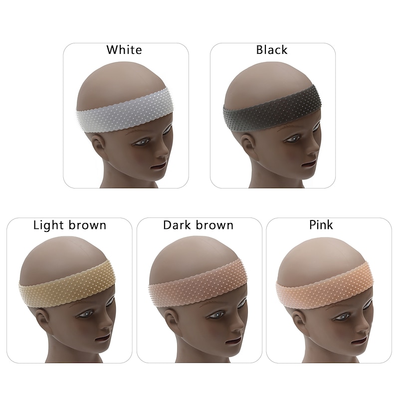 Non Slip Wig Grip Headband Transparent Silicone Wig Band Adjustable Elastic Band For Wigs Headband for Wig Secure Wig Gripper2
